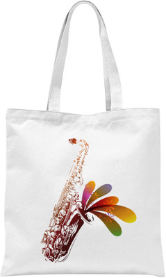 

Rawbags Rawbags'Saxophone'-White tote bag Multipurpose Bag(White, 5 L)