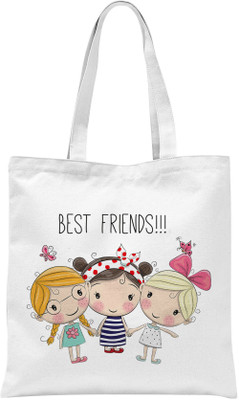 

Rawbags Rawbags'Best Friends'-White tote bag Multipurpose Bag(White, 5 L)
