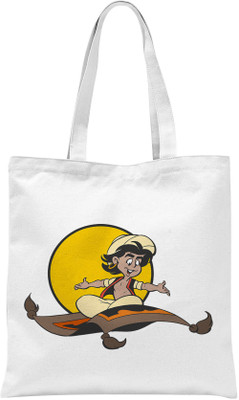 

Rawbags Rawbags'Aladdin'-White tote bag (Nursery/Play School) Multipurpose Bag(White, 5 L)