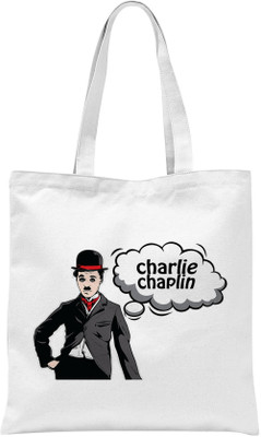 

Rawbags Rawbags'Charlie Chapplin'-White tote bag Multipurpose Bag(White, 5 L)