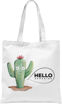 

Rawbags Rawbags'Hello Sunshine'-White tote bag Multipurpose Bag(White, 5 L)