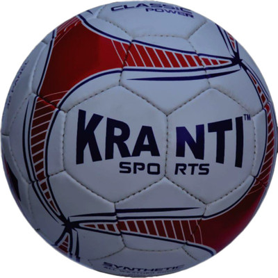 

Kranti CLASSIC POWER Football - Size: (Pack of 1, White, Red, White 01