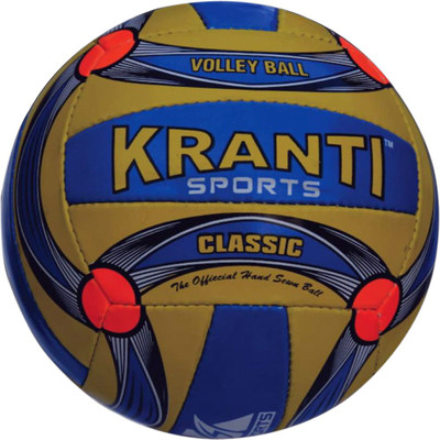 

Kranti CLASSIC Volleyball - Size: (Pack of 1, Brown, Blue, Brown 02