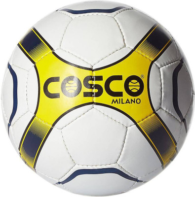 Cosco Milano Football - Size: (Pack of 1, White, Yellow