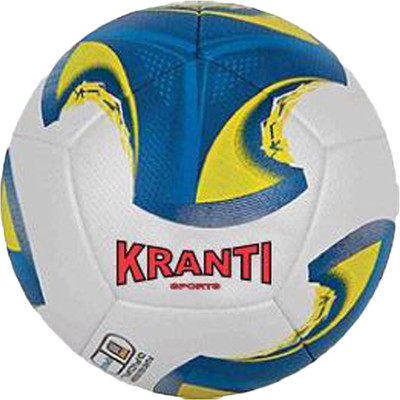 

Kranti KS WHITE Football - Size: (Pack of 1, White, Blue, White 14