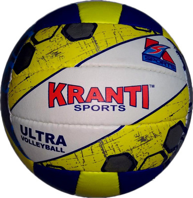 

Kranti ULTRA Volleyball - Size: (Pack of 1, Yellow, Blue, Yellow 03
