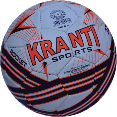 

Kranti ROCKET Football - Size: (Pack of 1, White, Orange, White 11