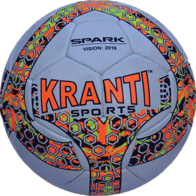 

Kranti SPARK Football - Size: (Pack of 1, White, Orange, White 06