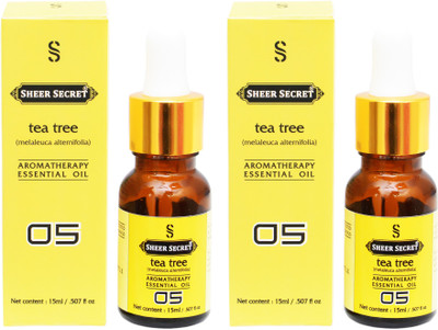 

SHEER SECRET 2 AROMATHERAPY TEA TREE ESSENTIAL OIL 15ML EACH(30 ml)
