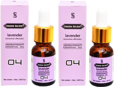 

SHEER SECRET 2 AROMATHERAPY LAVENDER ESSENTIAL OIL 15ML EACH(30 ml)