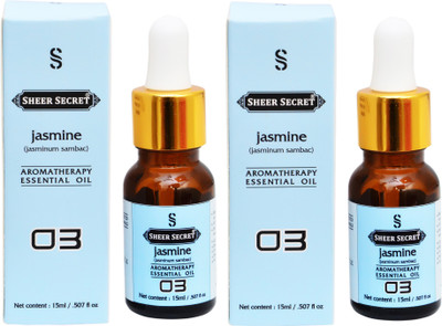 

SHEER SECRET 2 AROMATHERAPY JASMINE ESSENTIAL OIL 15ML EACH(30 ml)