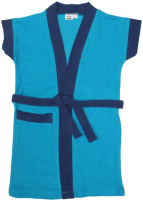 

Pebbles Blue Medium Bath Robe(1 Bath robe, For: Baby Boys & Baby Girls, Blue