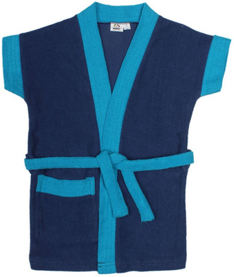 

Pebbles Blue Large Bath Robe(1 Bath robe, For: Baby Boys & Baby Girls, Blue