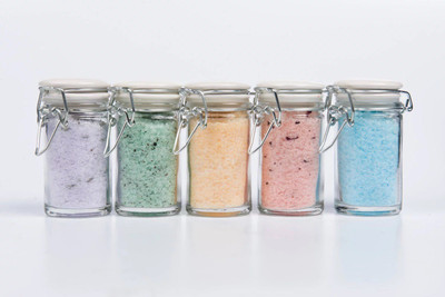 

ADVAIT ABEER ORGANIC BATH SALT SET OF 5 (ROSE, LAVENDER, ORANGE, PEPPERMINT, EUCALYPTUS)(1000 g)