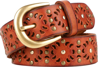 

ACME Men Formal, Casual, Party Brown Genuine Leather Belt