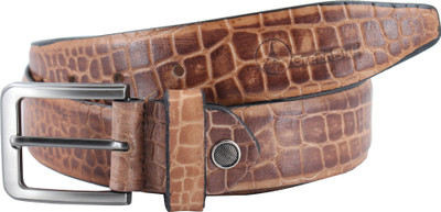 

GreenBul Men Party Brown Genuine Leather Belt