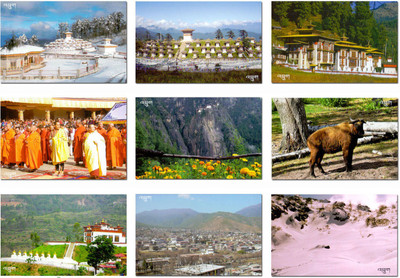 

postcard Bhutan Picture Postcards (Set-1) Post Card(Multicolor, Pack of 9)