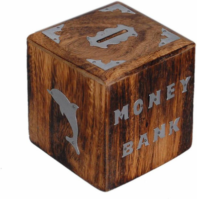 wood world ih wwih503 Coin Bank(Brown)
