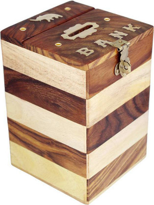 

wood world ih wwih494 Coin Bank(Brown)