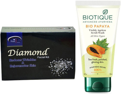 

Pink Root DIAMOND KIT 83G WITH BIOTIQUE PAPAYA FACEWASH(Set of 2)