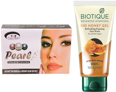 

Pink Root PEARL KIT 83G WITH HONEY FACEWASH(Set of 2)
