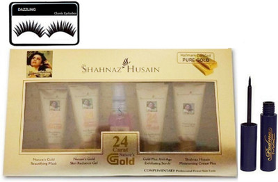 

DAZZLING Eyelashes & Gold Facial KIt & Padma Eyeliner(Set of 3)