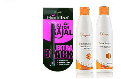 

Forever Sonya Volume Shampoo ( pack of 2 ) with neckline kajal(Set of 3)