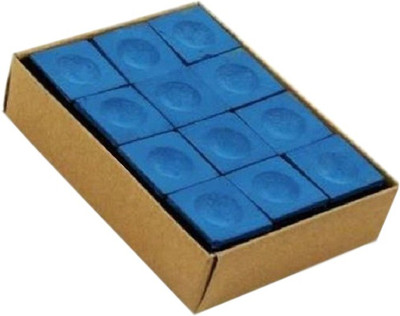 

HR GROUP 12 POOL CHALK BLUE 12 PIECE Snooker, Pool Cue Stick(Silicone)