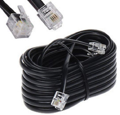 

Optisoft Telephone Cable20 Meter RJ11 Network Cable(Compatible with TELEPHONE, Black)