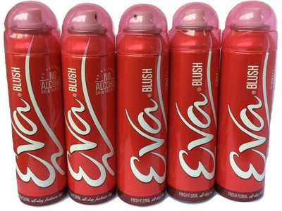 

EVA BLUSH PACK OF 5 Body Spray - For Women(625 ml, Pack of 5)