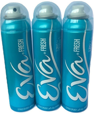 

EVA FRESH PACK OF 3 Body Spray - For Women(375 ml, Pack of 3)