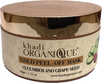 

khadi organique gold peel-off mask(cucumber and grape seed) 50 gm pack of 1(50 g)