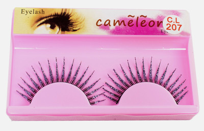 

Ear Lobe & Accessories Cameleon Eye Lashes 207 With Silver Glitter(Pack of 1)