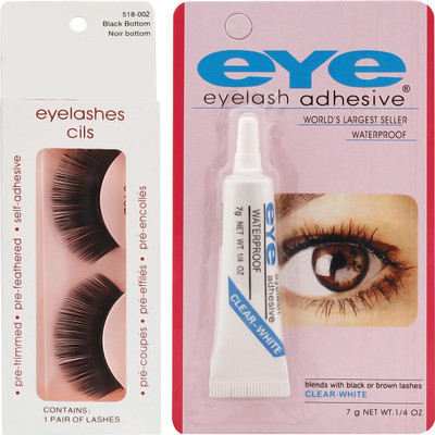 Ear Lobe & Accessories False Eye LashesNo-2 With Eey Glue(Pack of 1)