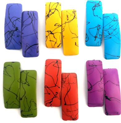

Fashionable Rectangular Printed Tic Tac Clip(Multicolor)