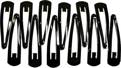 

Fashionable Black Metal Long Tic Tac Clip(Black)