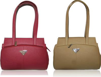 

AZED Collections Shoulder Bag(Maroon, Khaki), Khaki;maroon