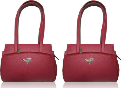 AZED Collections Shoulder Bag(Maroon, Maroon)