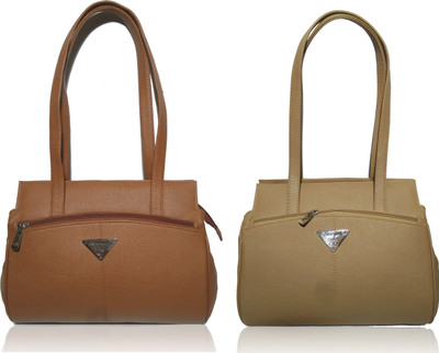 

AZED Collections Shoulder Bag(Tan, Khaki), Khaki;tan