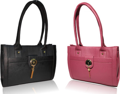 

AZED Collections Hand-held Bag(Black, Purple)