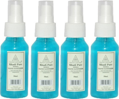 

Khadi Pure Gramodyog KHADI PURE HERBAL HAND SANITIZER - 50ML(200 ml, Pump Dispenser, Pack of 4)