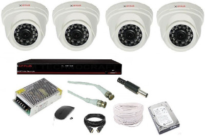CP PLUS . 2.4 MP 4 DOME 4 CHANNEL DVR 1 GB HARD DISK (WD and SEAGET) Security Camera(1 TB, 4 Channel)