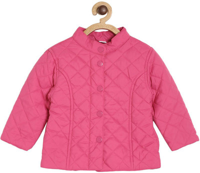 

Mini Klub Full Sleeve Self Design Baby Girls Jacket, Dk purple