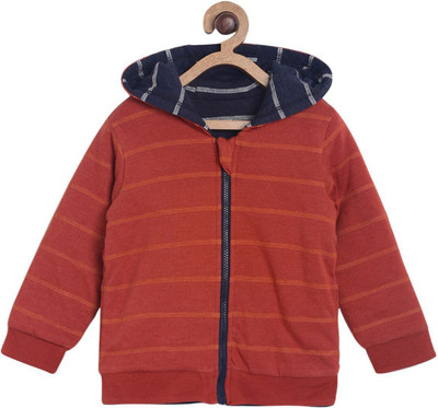 

Mini Klub Full Sleeve Striped Boys Jacket, Multi