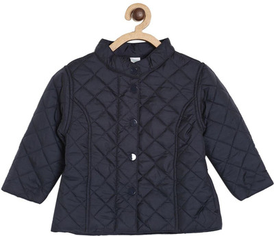 

Mini Klub Full Sleeve Solid Baby Girls Jacket, Navy