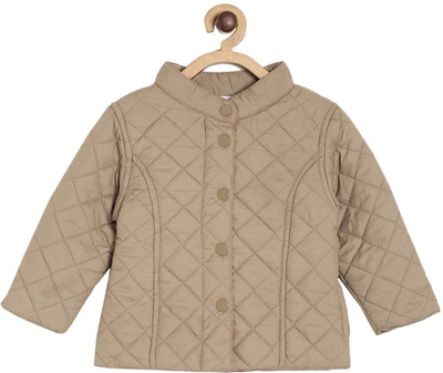 

Mini Klub Full Sleeve Solid Girls Jacket, Grey