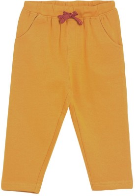 MINI KLUB Track Pant For Boys(Yellow, Pack of 1)