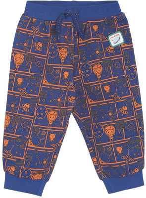 MINI KLUB Track Pant For Boys(Blue, Pack of 1)