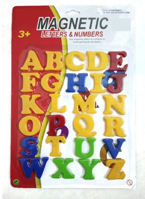 

Johnnie Boy JUMBO Magnatic 2 inch Capital English Alphabets Learning Educational Toy For Kids(Multicolor)