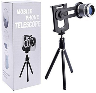 

Crystal Digital Universal 8X18 Mobile Phone Telescope Camera Lens with Tripod, Phone Clamp Mobile Phone Lens Design For Apple Iphones Lens(Black, na)